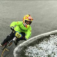 El lagunero Bruno López compite en la Copa de Europa de BMX en la categoría de 8 años