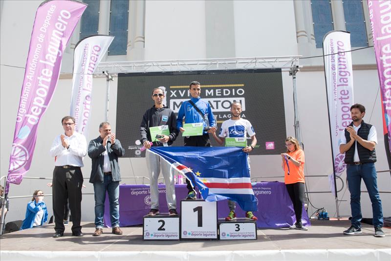 Abderrahim El Jaafari y Aroa Merino, ganadores del XVIII Medio Maratón Ciudad de La Laguna