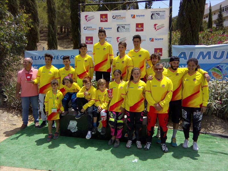 Los raiders canarios logran diez podios en la Copa de España de BMX de Almuñecar  