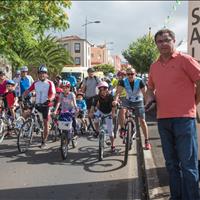 La Fiesta de la Bicicleta de La Laguna cuenta con unos 400 participantes 