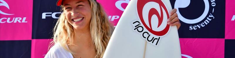 La lagunera Melania Suárez clasificada para la final del Mundial de surf Rip Curl GromSearch