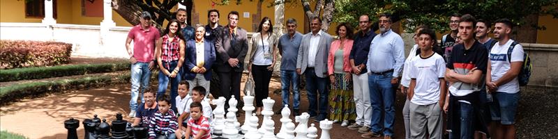 Una exhibición con grandes figuras internacionales y maestros FIDE abre el I Torneo Internacional de Ajedrez San Cristóbal de La Laguna