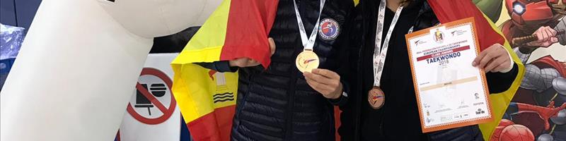 Dos medallas para el CD Escuela Taekwondo La Laguna en el Campeonato de Europa