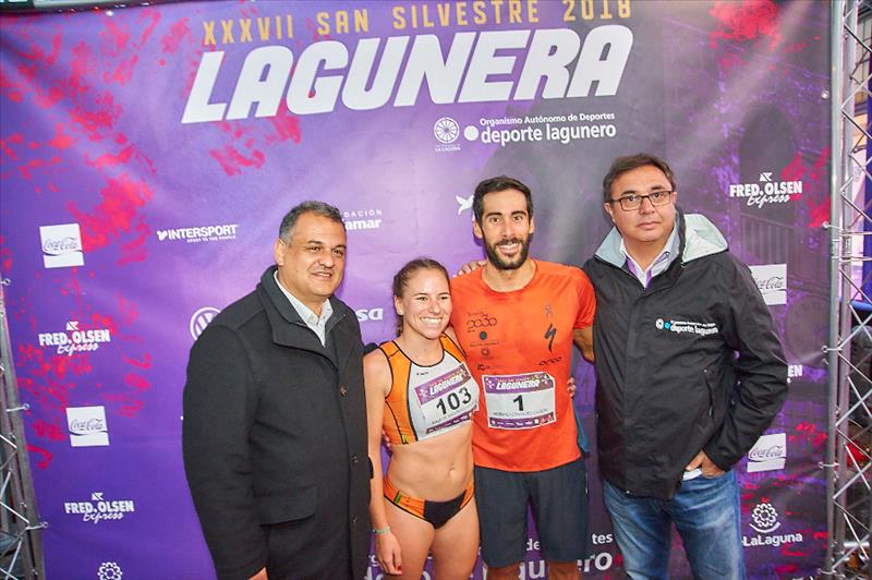 Vicente Hernández y Raquel Aróstegui, ganadores de la San Silvestre Lagunera