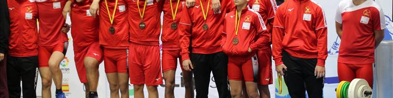 La Escuela Halterofilia Tinerfeña logra un meritorio tercer puesto en la final de Copa de Clubes Sub 18 