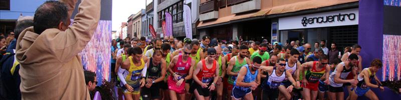 La Laguna proclamó a Marta Arnay y Fran Cabrera, como vencedores del Medio Maratón