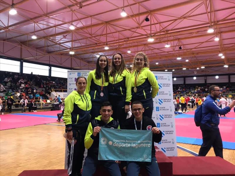 Tres podios para la Escuela Taekwondo La Laguna en el Campeonato Ciudad de Pontevedra 
