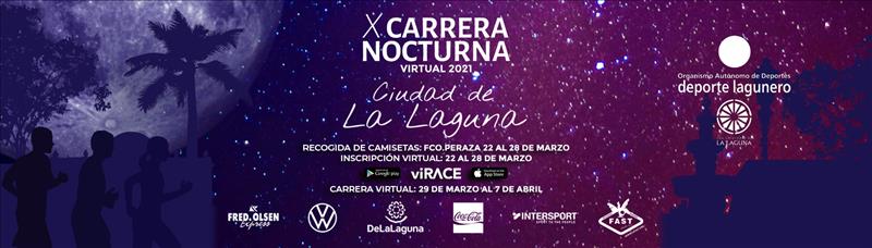 La X edición de la Carrera Nocturna Ciudad de La Laguna se celebrará del 29 de marzo al 7 de abril de manera virtual