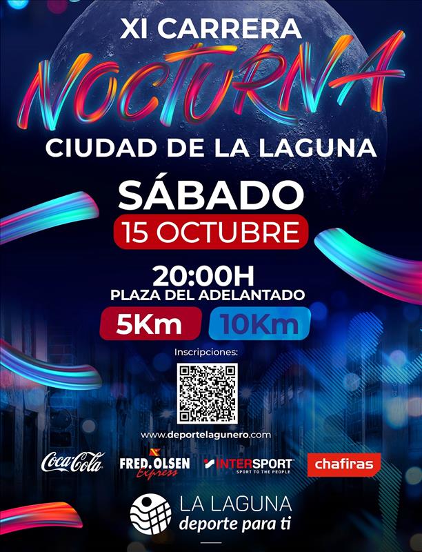 Se abren las inscripciones para la XI Carrera Nocturna Ciudad de La Laguna 2022