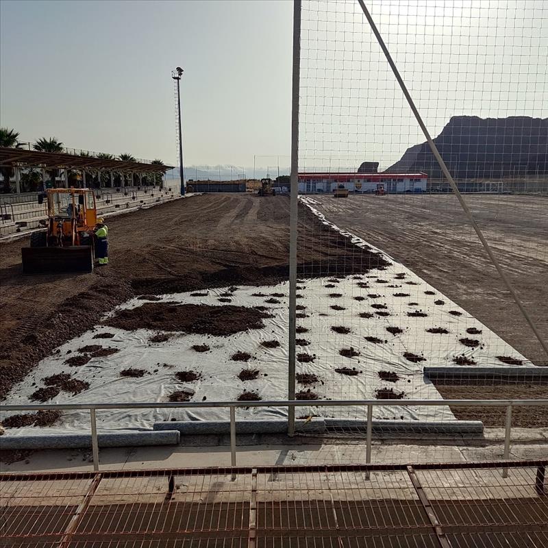 Iniciadas las obras en los campos de fútbol Sebastián Hernández Brito y Suso Santana